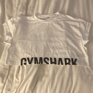 Gym shark crop top